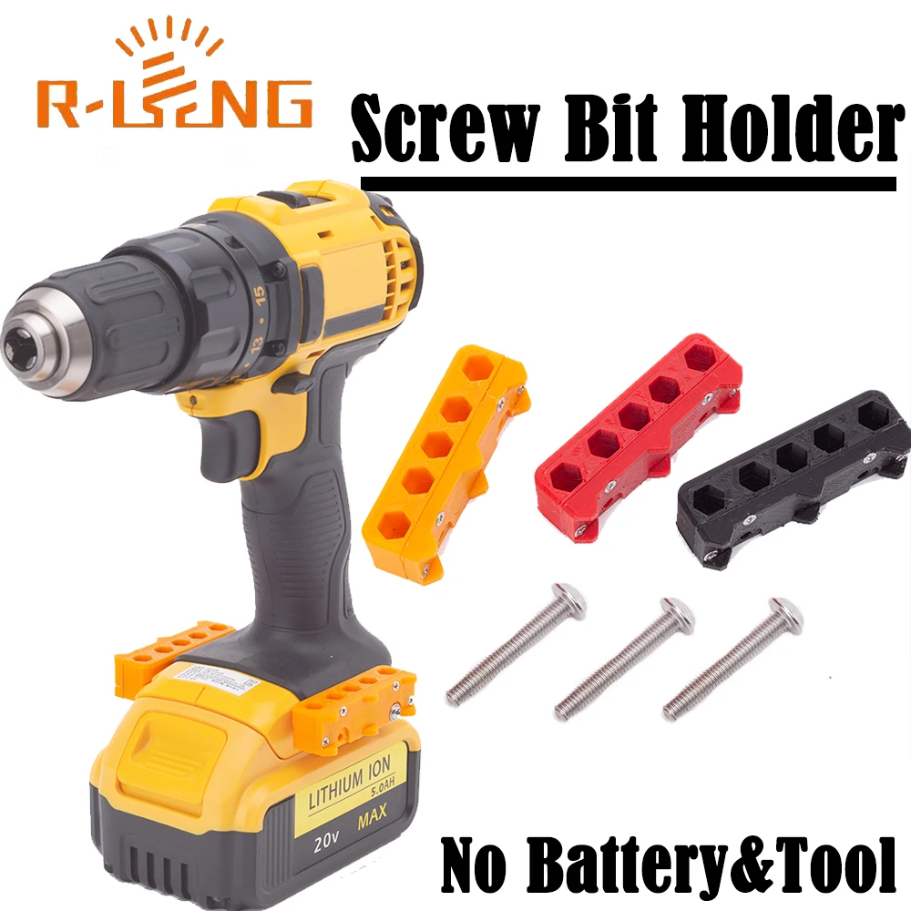 Magnetic Bit Holder Drill Organizer - 5 Slot Screw Set