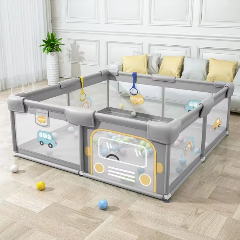 Discounting playpen for baby indoor safe playpen with play mat ocean ball baby games toys for kids