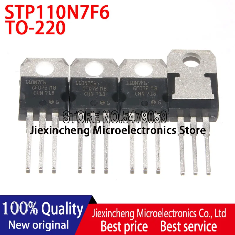 

Новый оригинальный 5 шт. 110N7F6 STP110N7F6 110A 68V моп-TO220 транзистор