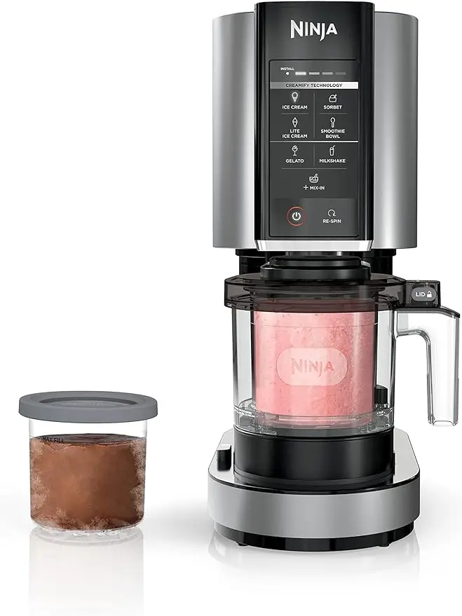 

Ninja NC301 CREAMi Ice Cream Maker, for Gelato, Mix-ins, Milkshakes, Sorbet, Smoothie Bowls & More, 7 One-Touch Programs,