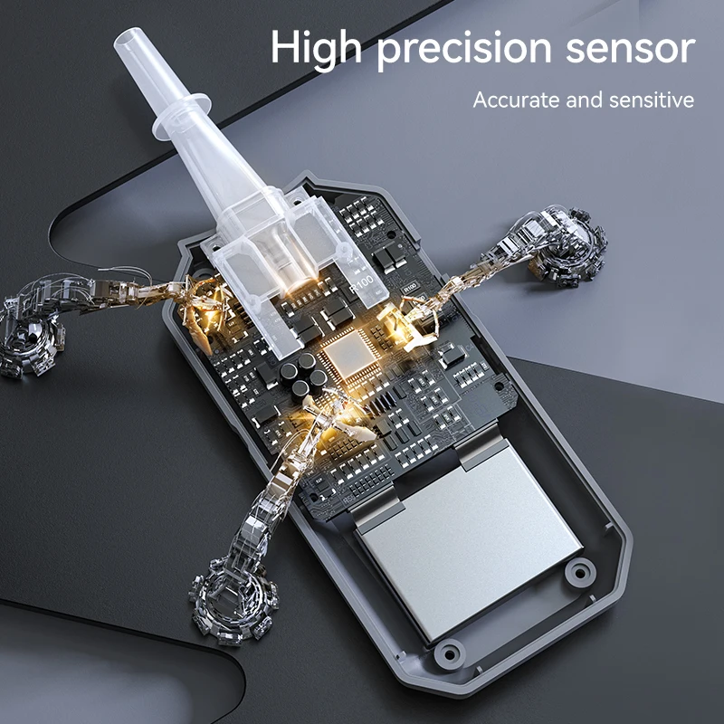 Alcohol Tester Breath Alcohol Tester ZBK Portable Mouthpiece Police Digital Display Breath Analyzer Alcohol Tester Breathalyzer For Personal Black Cat 2 OE M