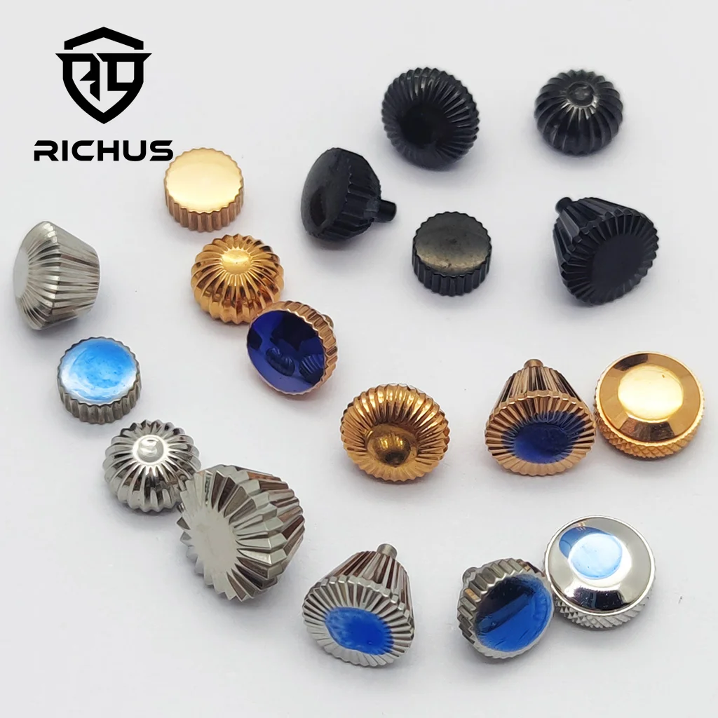RICHUS Elegant Stainless Steel Crown in Silver, Black, and Rose Gold