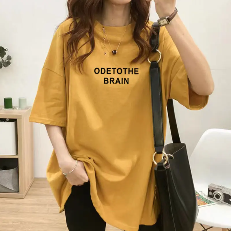 Summer Short Sleeve Cotton Nursing T-shirt Fashion Print Maternal Woman Breastfeeding Clothes Lactation Top Tees Pregnancy 5