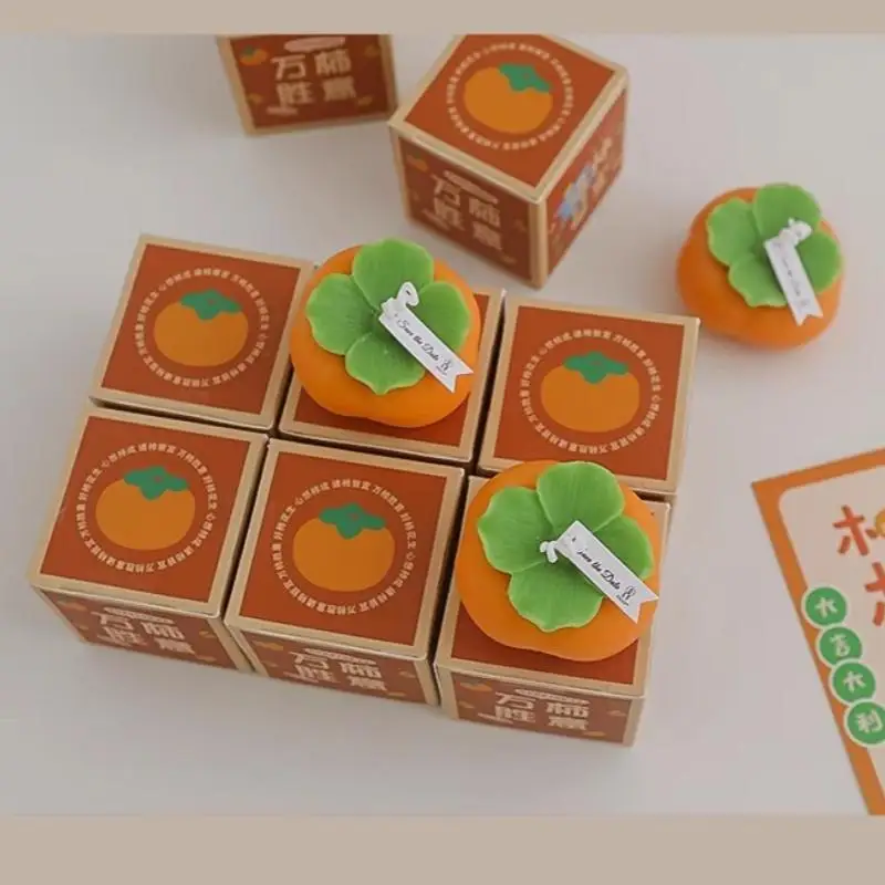 

Great Lucky Candle Lamp Aromatherapy Decoration Indoor Long lasting Fragrance Creative Orange Wedding Customized Hand Gift