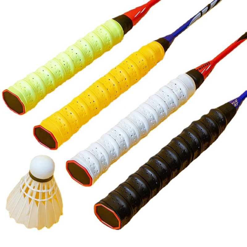 2PCS Anti-slip Breathable Sport Over Grip Sweatband Tennis Overgrips Tape Badminton Racket Grips Fishing Rods OverGrip Band badminton racquet tape