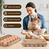 6 Pack Egg Cartons Bulk 6/8/10/12 Count Style Reusable Cardboard Egg Cartons Eggs Tray Refrigerator Empty Egg Storage Box 1