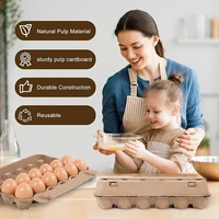 6 Pack Egg Cartons Bulk 6/8/10/12 Count Style Reusable Cardboard Egg Cartons Eggs Tray Refrigerator Empty Egg Storage Box 1