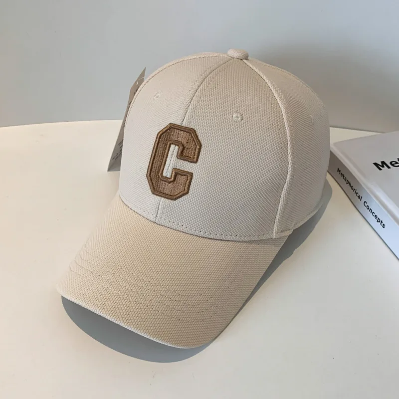Men's C Letter Embroidered Snapback Baseball Cap – Kpop Fashion Sun Hat