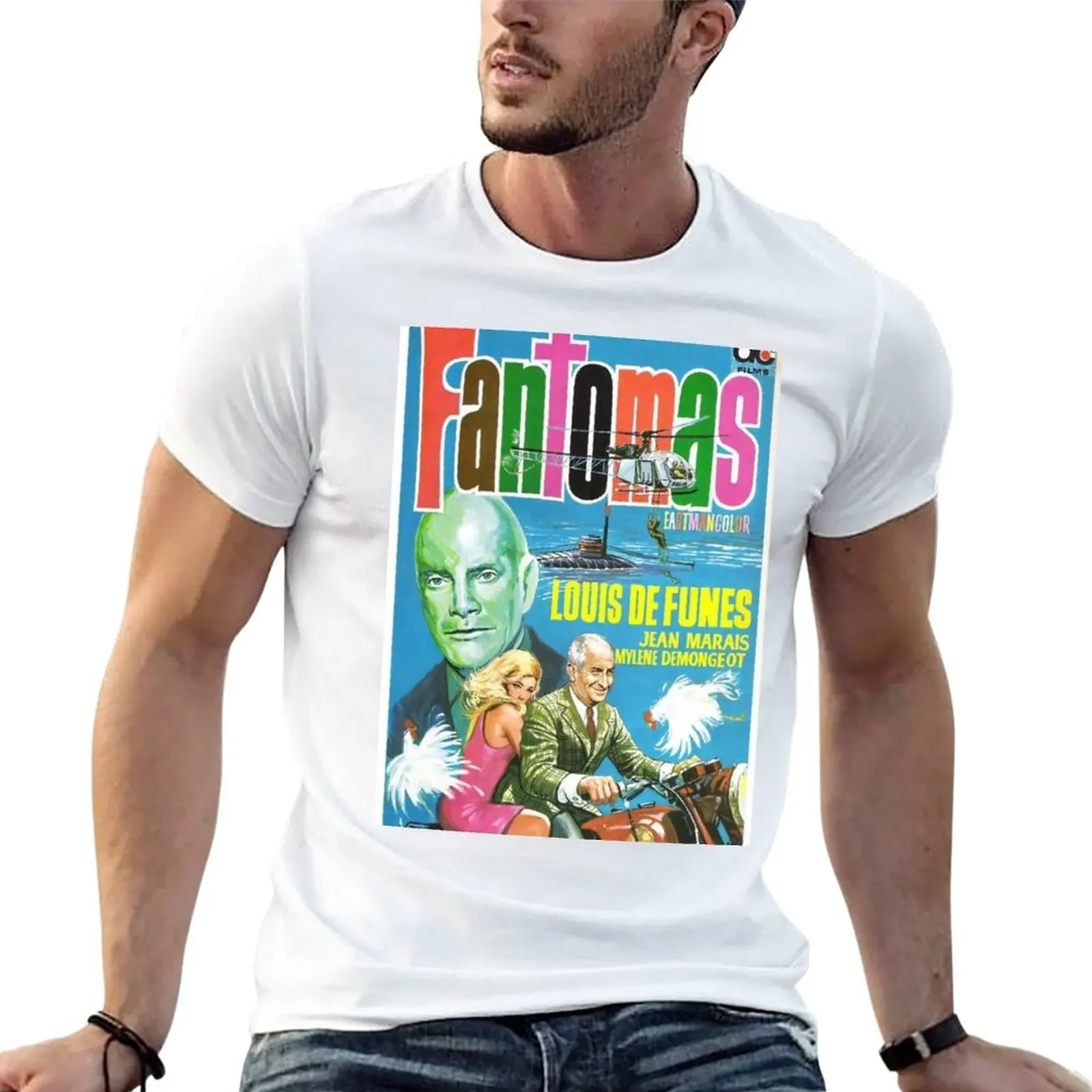 

Fantomas (1964) T-Shirt blacks tops mens workout shirts