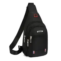 New Casual Men Messenger Bags Oxford Cloth Men Crossbody Bag Sling Chest Bag Shoulder Bag USB Charge Travel Bagpack