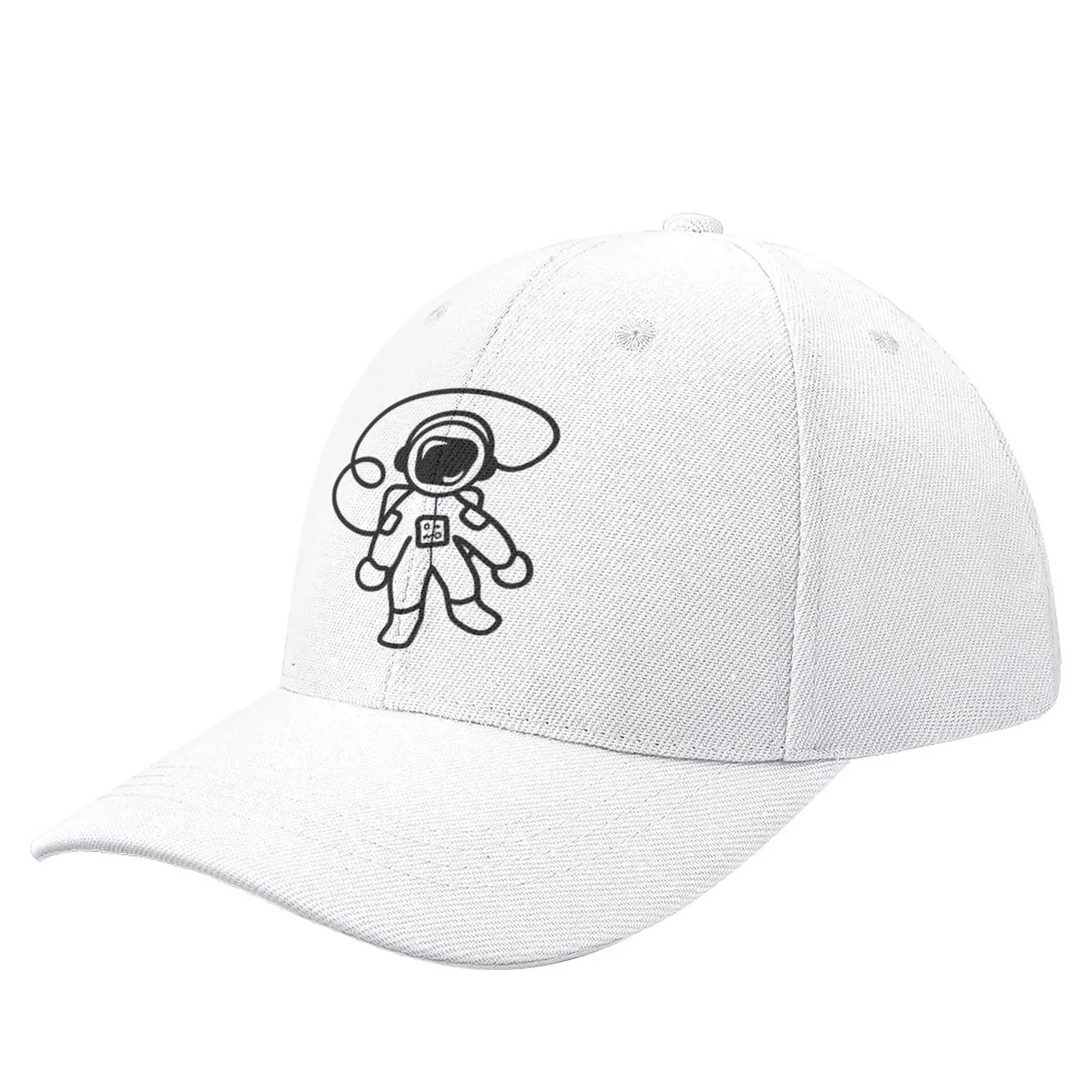 

Vibing Astronaut Black and White Monochrome Design Baseball Cap Trucker Cap Sunhat Anime Ladies Hat Men'S