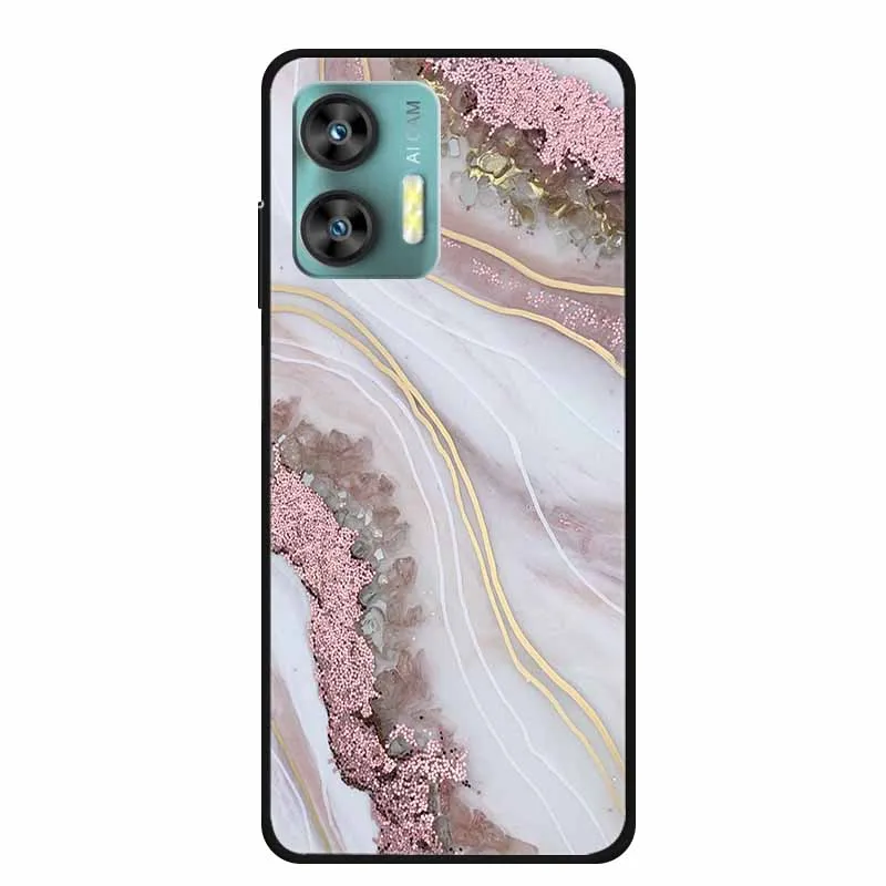 Colorful Marble Space TPU Silicone Soft Back Cover Case - Fashionable Protective