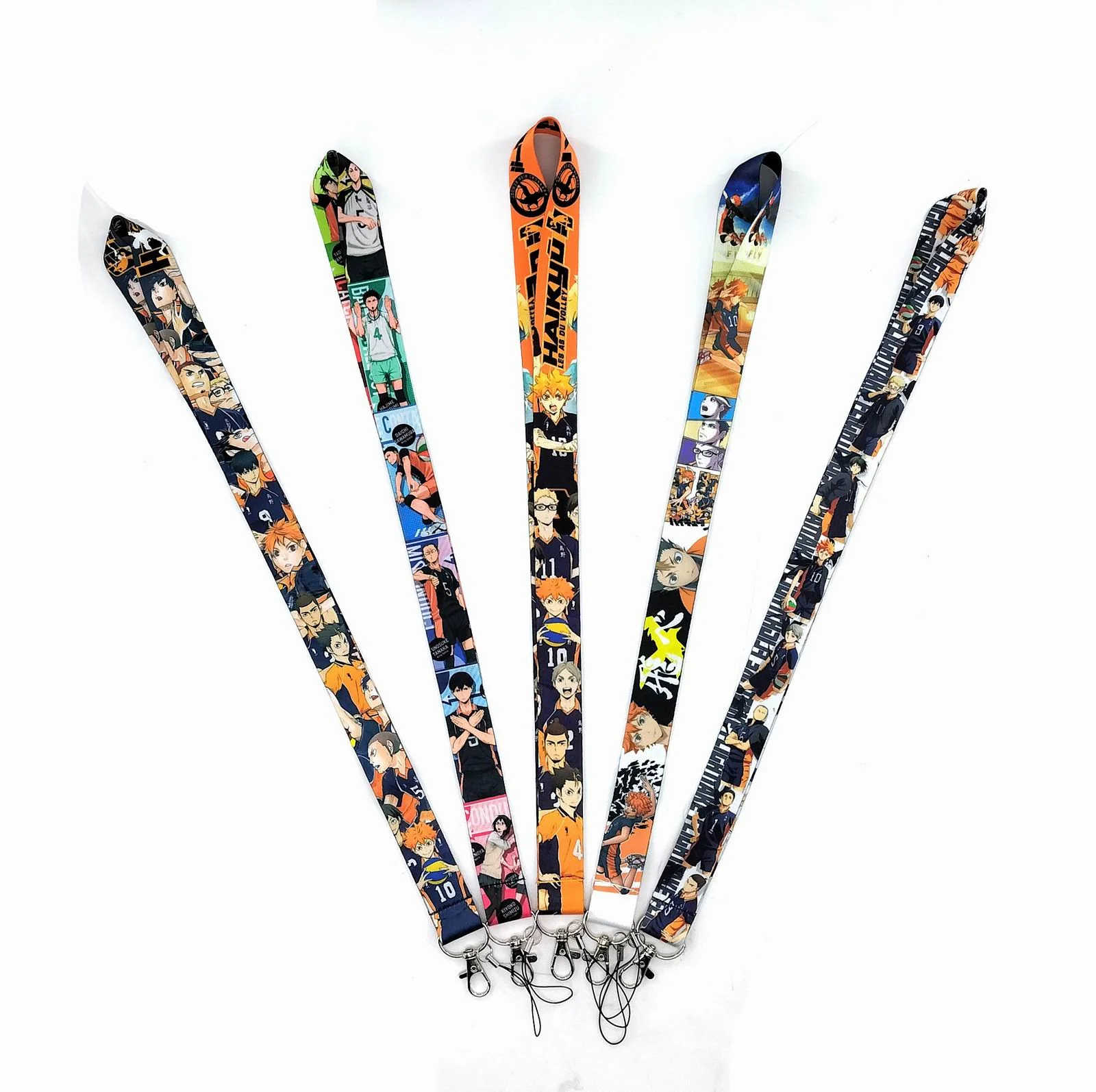 

20 шт. аниме мультфильм Haikyuu шейный ремень шнурки бейдж держатель Веревка кулон брелок аксессуары для мальчиков девочек Подарки