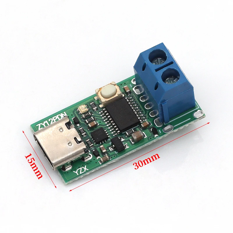 1/5/10PCS ZY12PDN Type-C USB-C PD2.0 3.0-DC 고속 충전 충전 트리거 폴링 감지기 노트북 전원 공급 장치 변경 보드