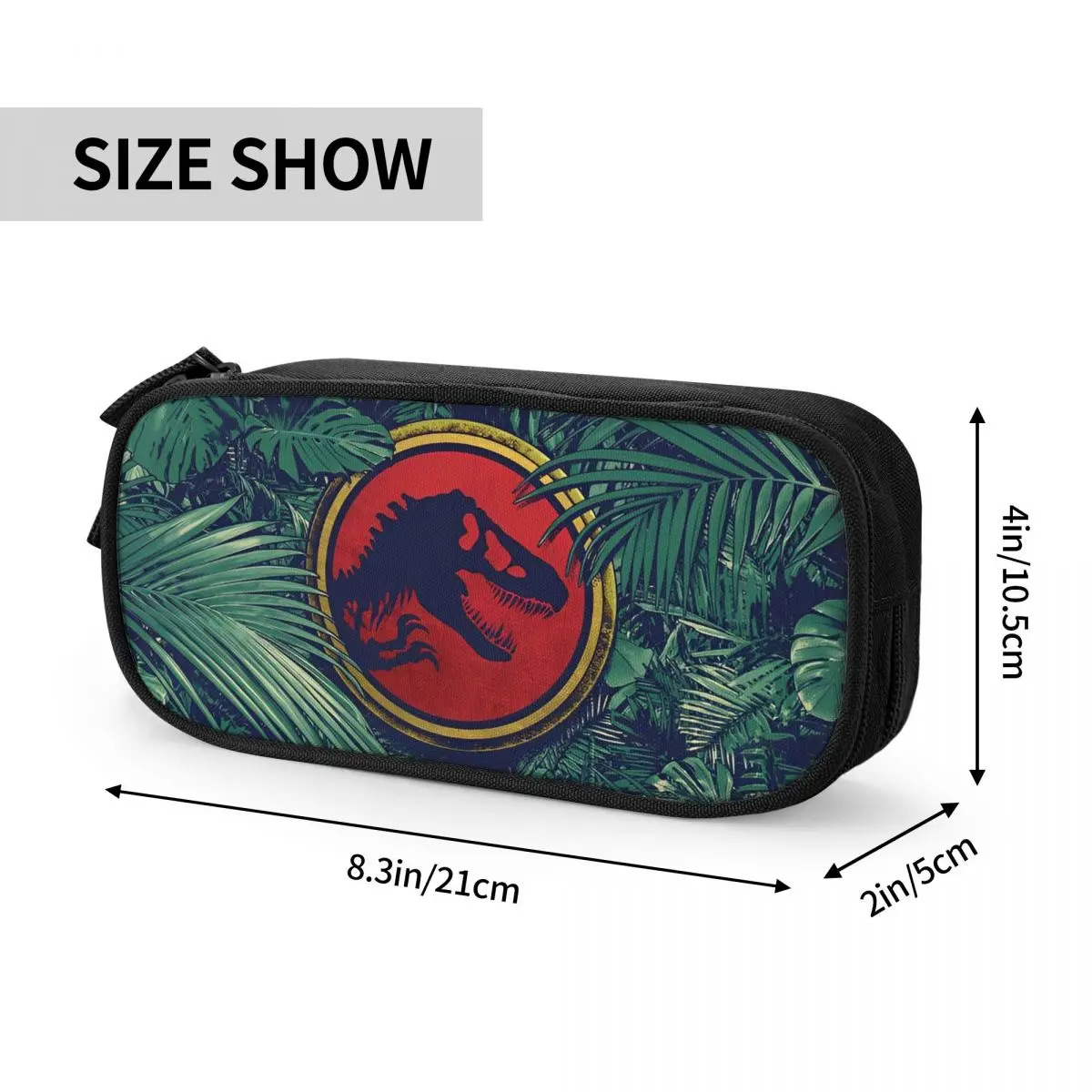 Jurassic Park Dinosaur Pencil Case Cute Pen Box Bag Kids Large Storage School Supplies Gifts Pencilcases
