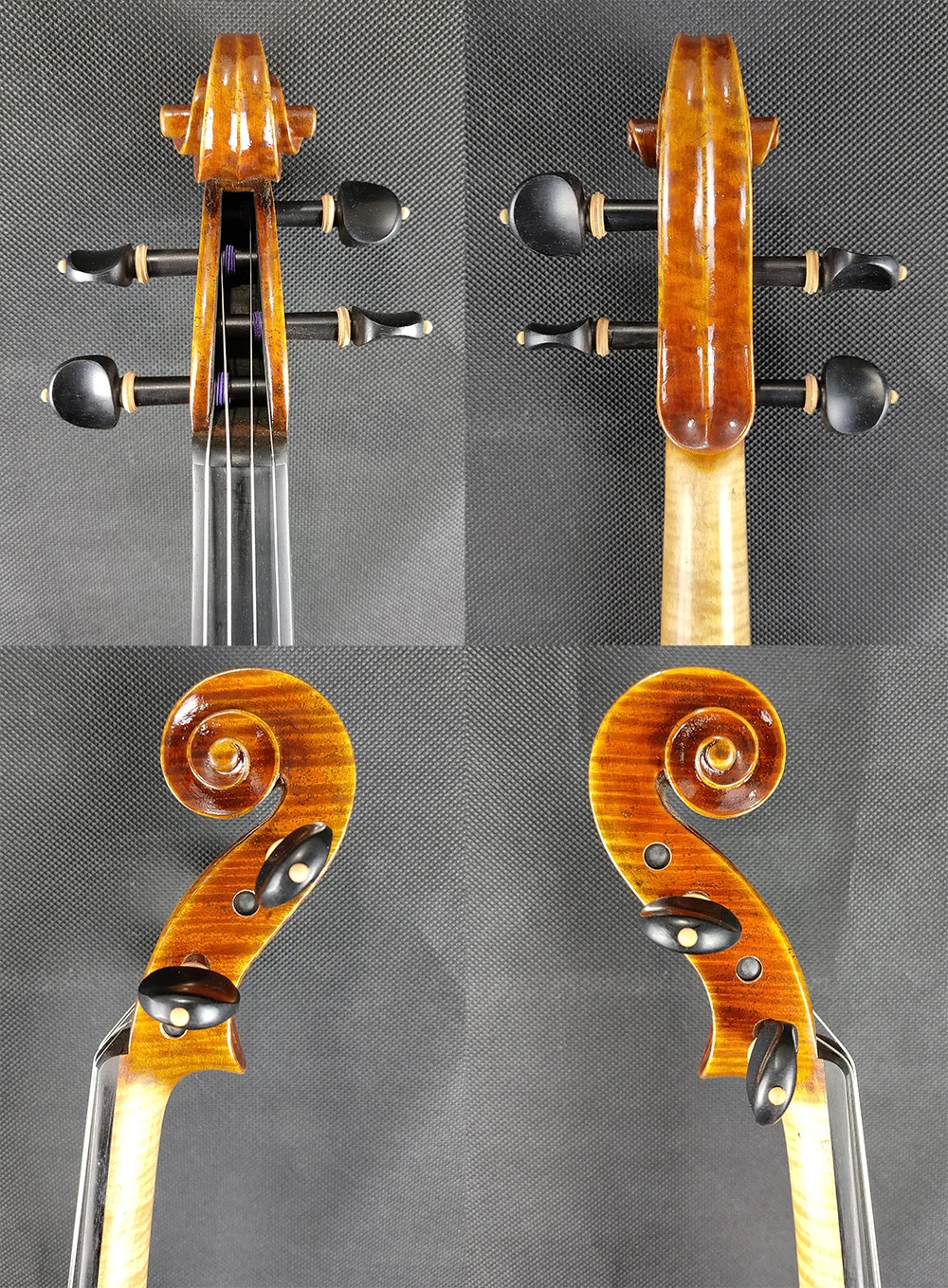 Acoustic Violin Violin Accessories One Piece Back Master II Level Stradivarius Violin Size 4/4 #3339 European Wood Handmade Oil Antiqued Varnish