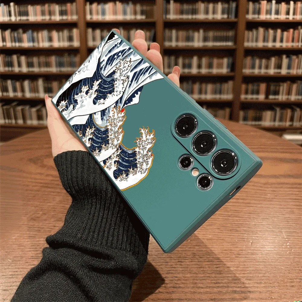 Great Wave Off Kanagawa Style Shockproof Soft TPU Slim Fit Case