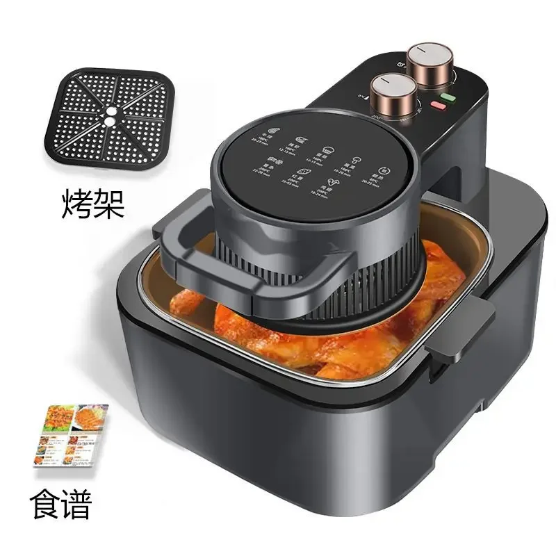 New visual air fryer smart 9L large capacity household kitchen automatic intelligent oven French fries all-in-one machine 220V