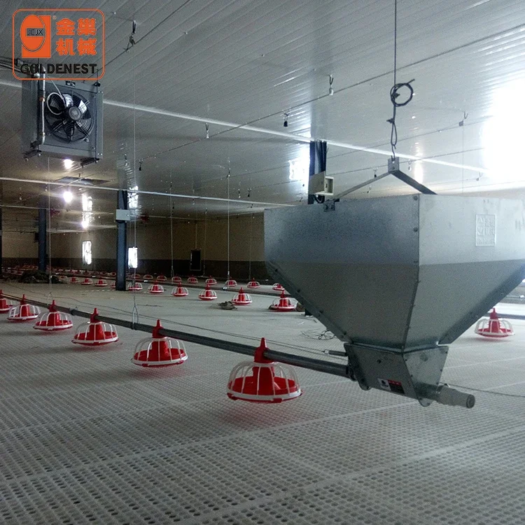 Poultry Farm Chicken House Automatic Chicken Pan Feeding Line Feeder Pan for Broiler