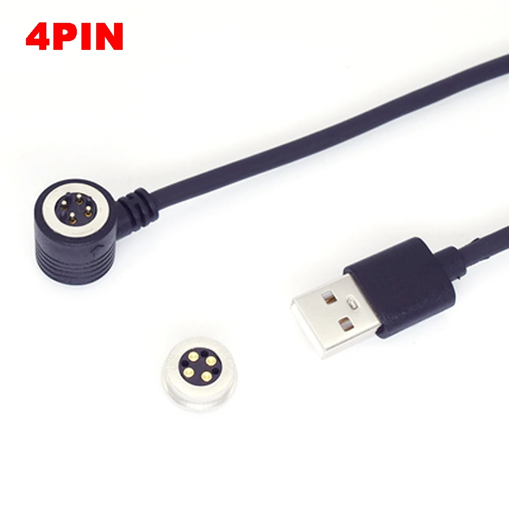 

1Set 4P 13.5MM 5/12V 2A Hight Current Pogo Pin Magnetic Connector Spring-Loaded male female USB DC Magnetic data charging cable