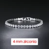 Bracelet de Tennis en cristal de luxe pour hommes, Hip Hop, tendance, Punk, zircone, chaîne de Couple sur la main, bijoux Streetwear