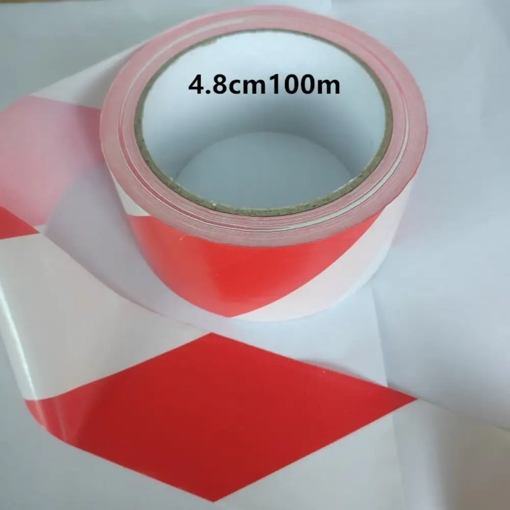 Ruban de Sécurité Rouge et Blanc 2x40 Pouces - Lot de 1 Rouleau