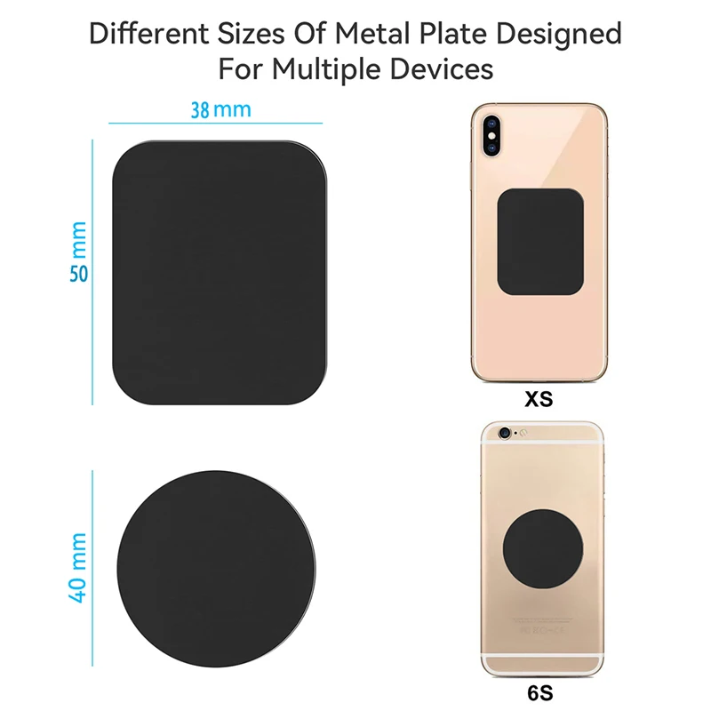 Magnetische Metallplatte für Autotelefonhalter Universal Eisenblech Disk Aufkleber Halterung Handy Magnetständer für iPhone Samsung – Detail 7