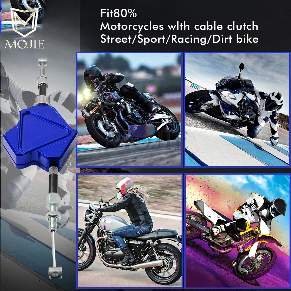 Motorcycle CNC Aluminum Stunt Clutch Lever Easy Pull Cable System For YAMAHA YZ 65 80 85 125 250 426 450 F X FX 250F 426F 450F