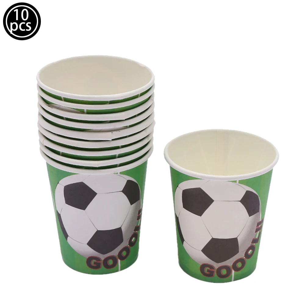 thumbnail image 1 of Mantel desechable para balón de fútbol, vajilla para decoración de cumpleaños, 1 of 5