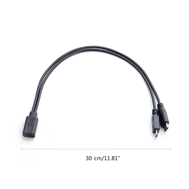 다기능 어댑터 C타입-마이크로 USB 및 C타입 케이블, 동기화 및 충전용