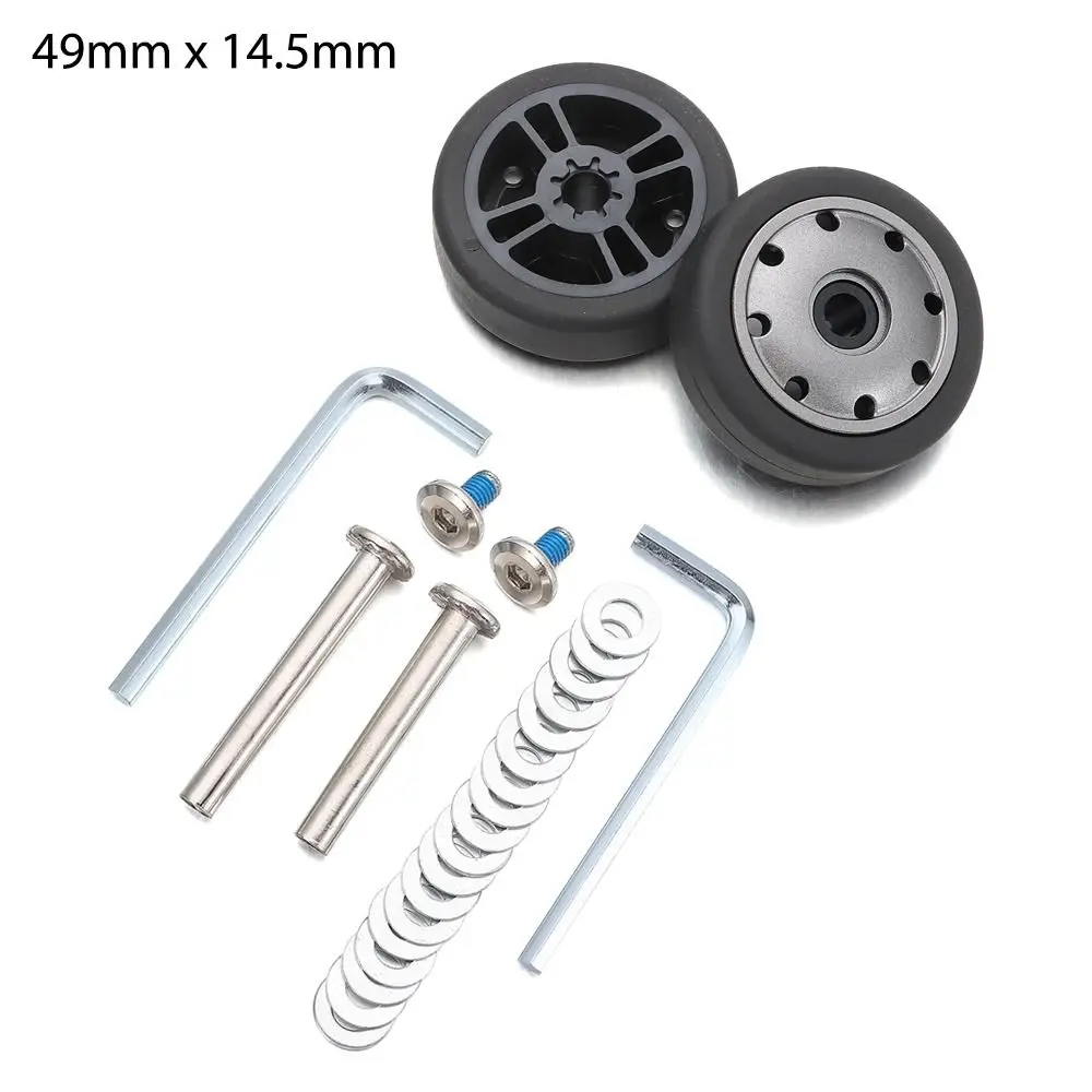Silent Travel Luggage Wheels Repair Kit with Screws - Spare Parts