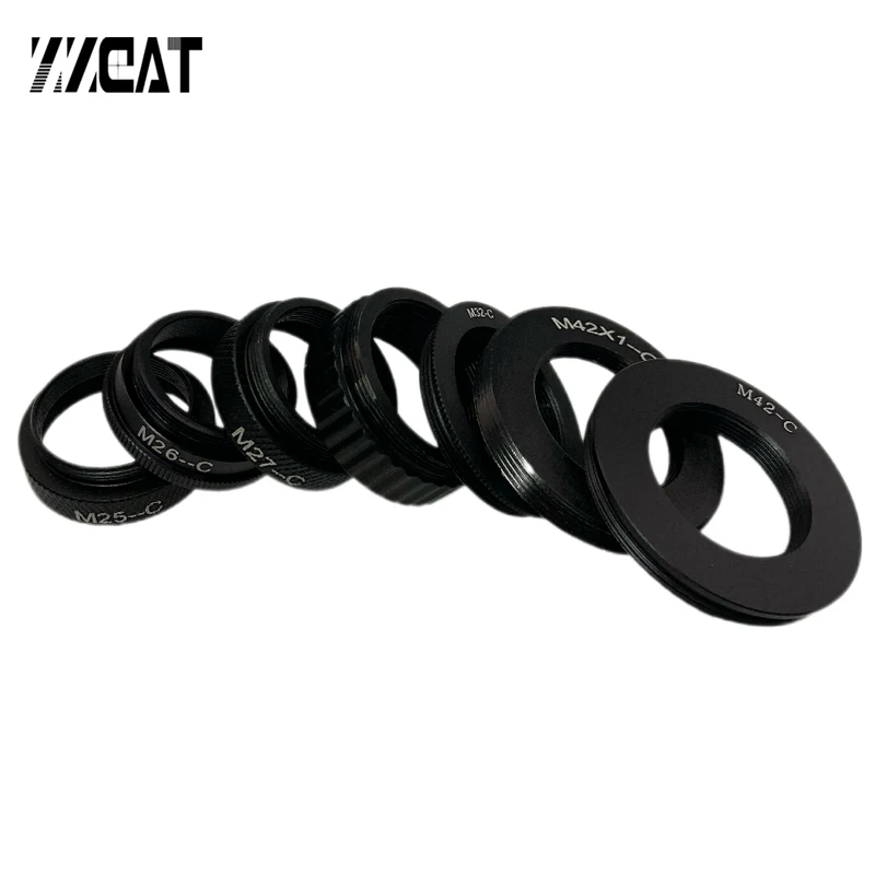 M25 M26 M27 M31 M32 M42 A C-Mount 25.4Mm Ccd Camera Adapter Rings Microscopio Obiettivo Lenti Anello Adattatore