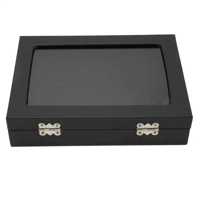 Espositore Per Spille E Medaglie – Custodia 28x20 Cm Con Coperchio Trasparente – Fodera In Velluto – Sigillato Antipolvere – Per Badge, Gioielli, Orecchini - 3
