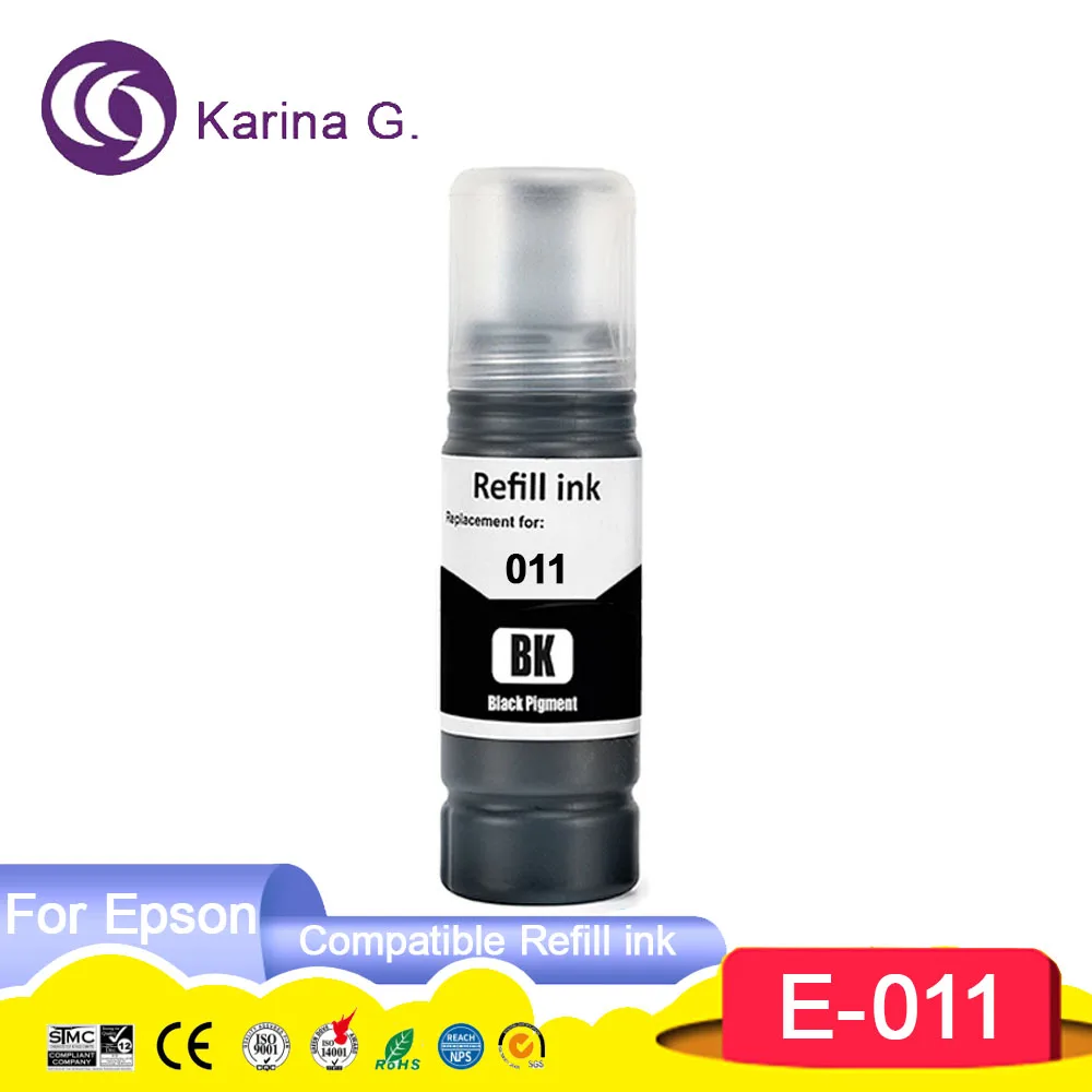 011 012 Compatible Refill Ink For Color Water Based Bottle ink T011 T012 Compat