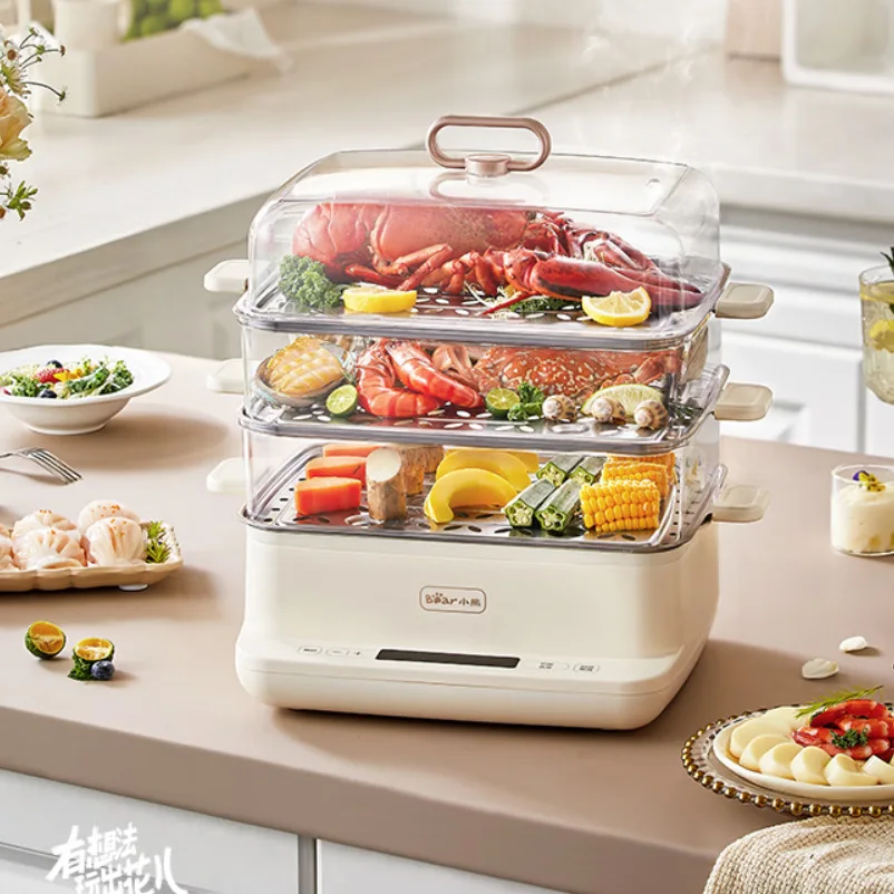 3 layers Intestinal Powder Machine Electric Steamer Drawer Type Multifunction Steamer Steamed Vermicelli Roll Rice Noodle Steame