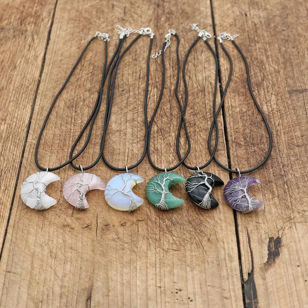 Tree Of Life Moon Pendant