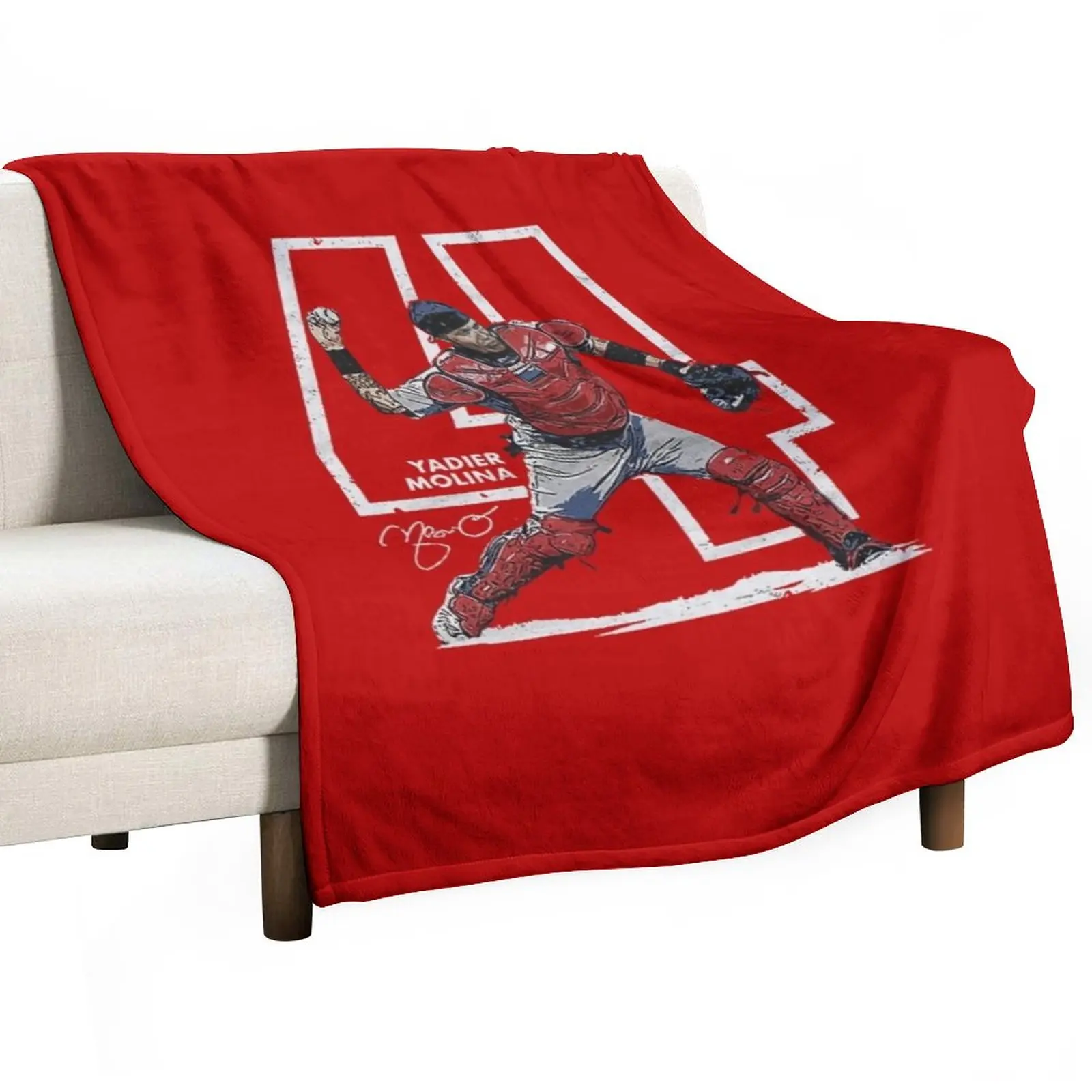 

Yadier Molina Throw Blanket Giant Sofa Blanket Summer Bedding Blankets Travel Blanket Designer Blankets