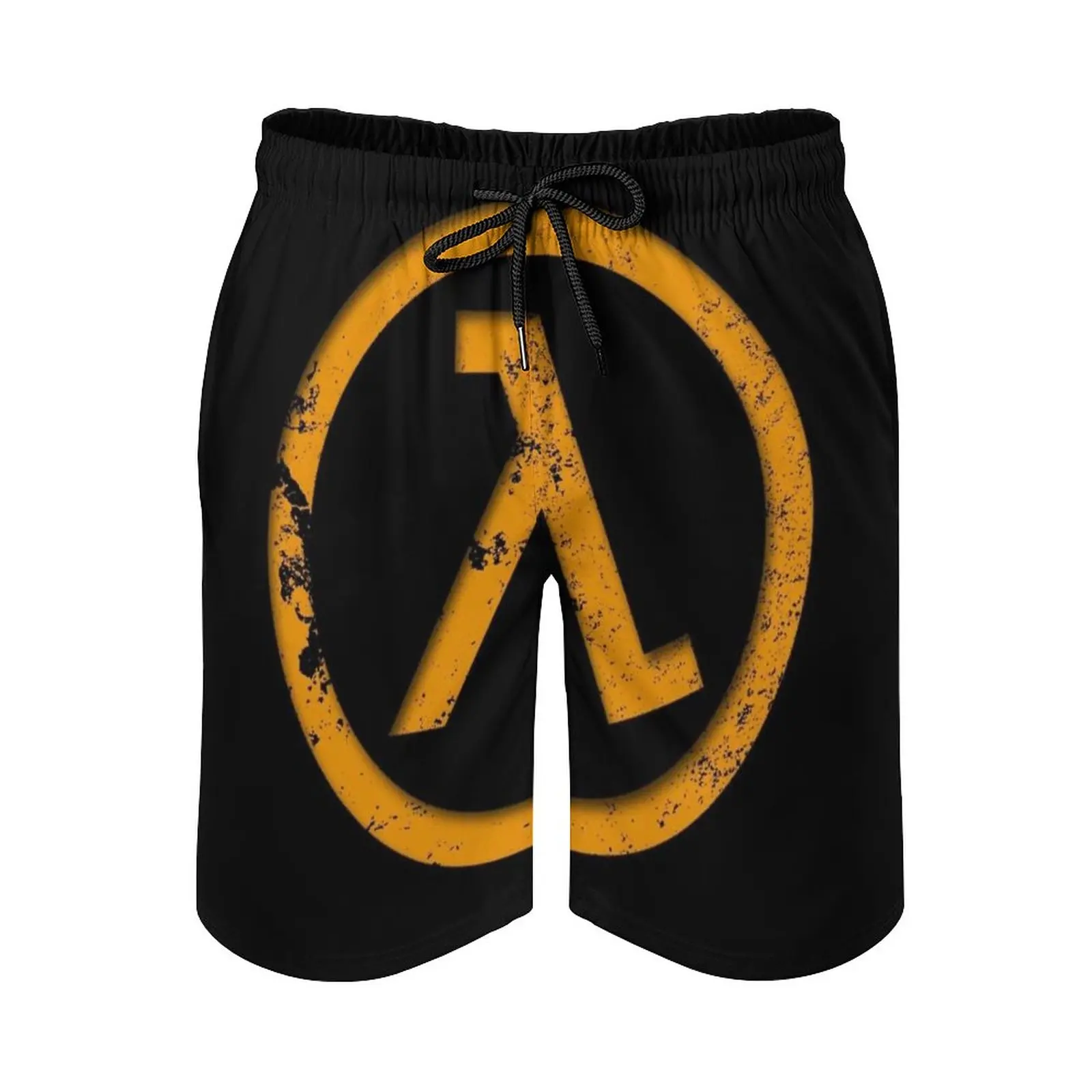 

Half-Life Lambda Poster-Raised Print Swim Beach Board Shorts Swimsuit Loose Men'S Trunks Breathable Half Life Half Life Games
