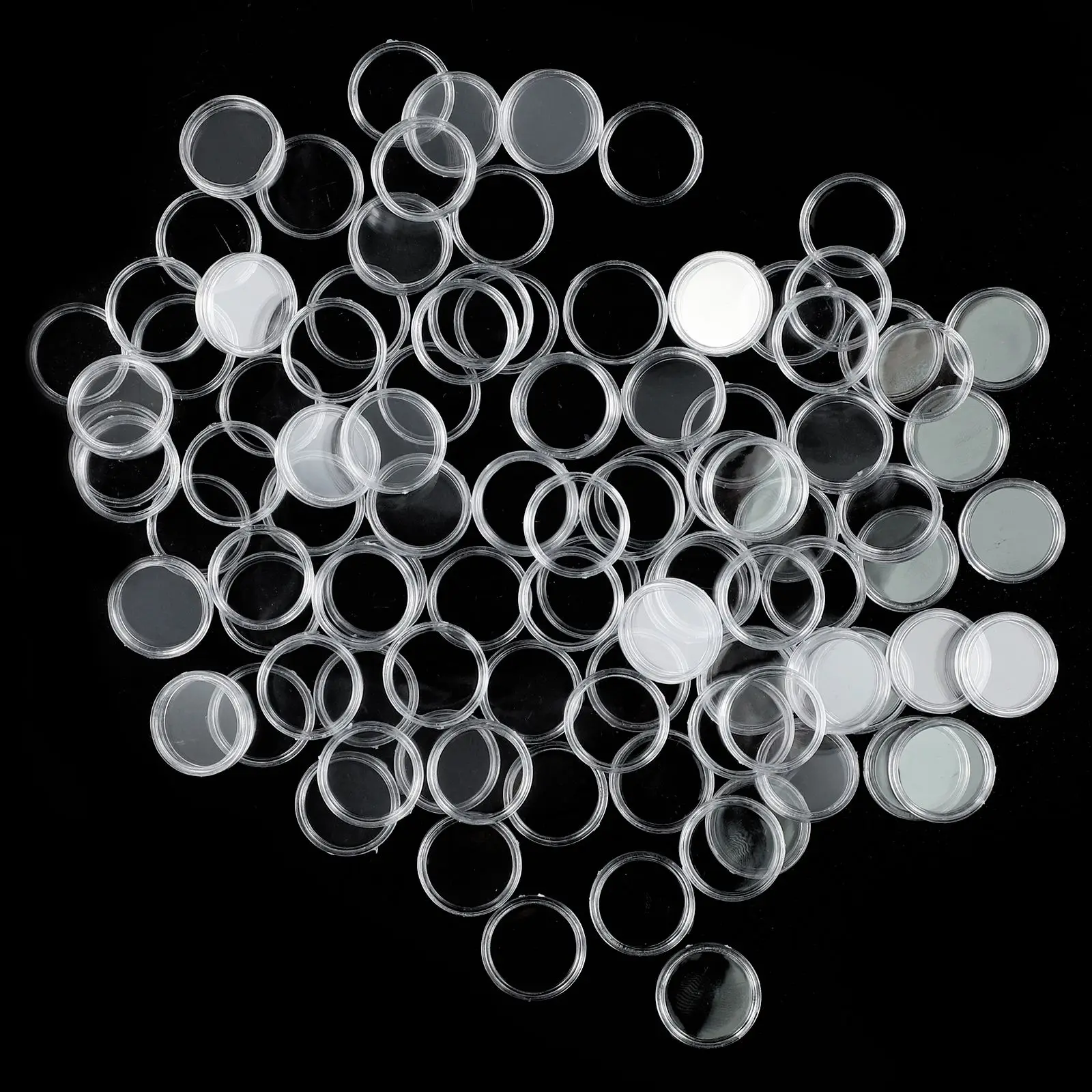 Capsules Coin Holders Set Storage Ceremony Transparent Clear Commemorative Container Display Gifts Medal Money