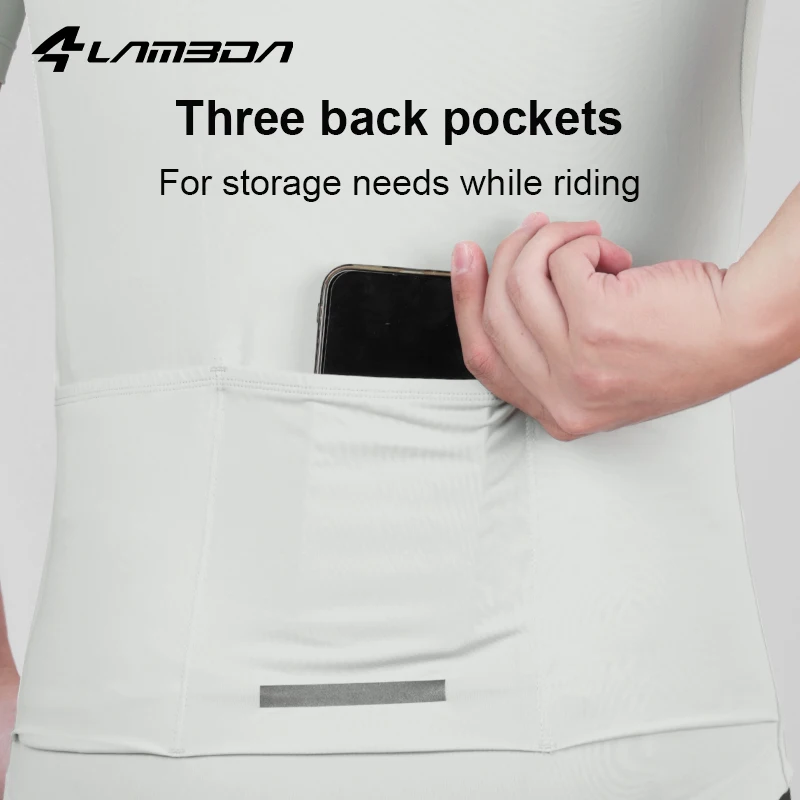 LAMEDA Cycling Jersey Man Breathable Bicycle Biking Clothing Solid with Pockets Men's Cycling Top Shirt MTB Bike Riding Clothes 5