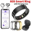 Anillo inteligente R09 lector del salud ritmo cardíaco, oxígeno en sangre, sueño, temperatura corporal, Monitor de salud y sueño para Xiaomi Samsung