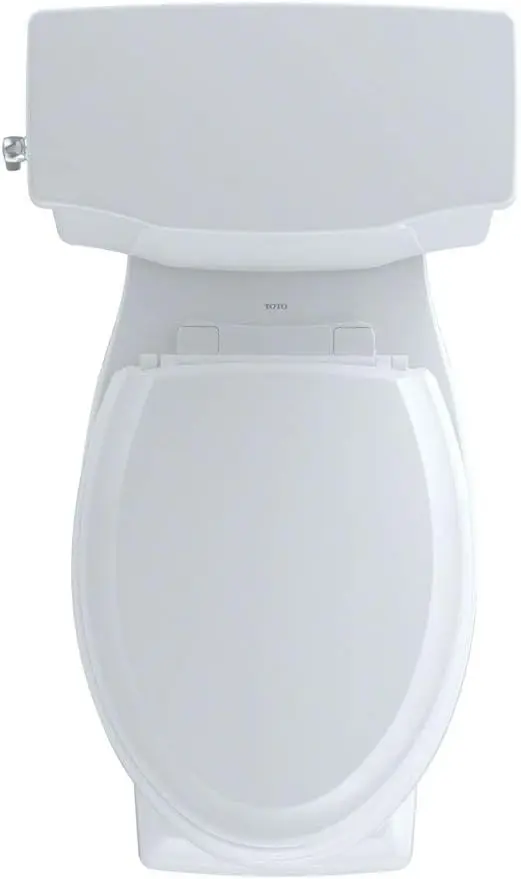 Promenade II Two-Piece Elongated 1.28 GPF Universal Height Toilet with CeFiONtect, Cotton Modern and Classic Styles 6
