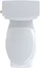Promenade II Two-Piece Elongated 1.28 GPF Universal Height Toilet with CeFiONtect, Cotton Modern and Classic Styles 6