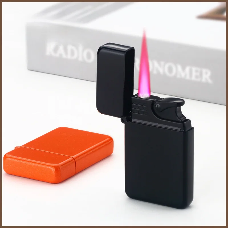 Waterproof Metal Lighter Direct Cigar Lighter for Men butane gas lighter cigarette lighter