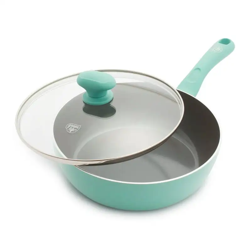 

3Qt. Covered Chef's Pan, Turquoise