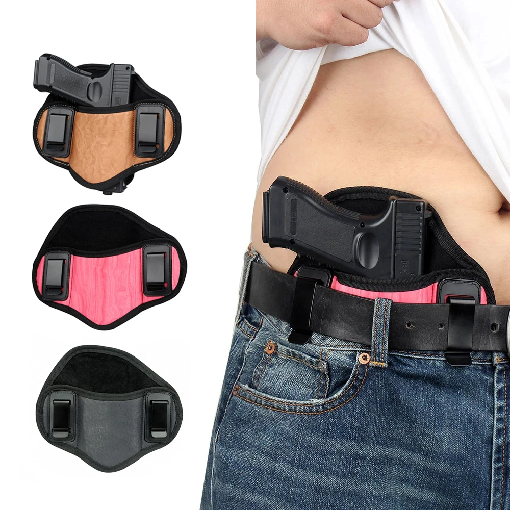 

Universal Tactical Hunting Holster High Quality PU Leather Concealed Gun Pistol Pouch for Glock 19 Sig Sauer Beretta Kahr Bersa