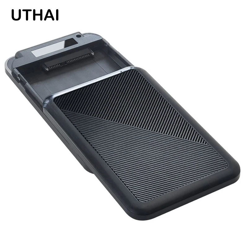 UTHAI 2.5 inch Solid-State Drive Solid State Mechanical Serial Port SATA Tool Free USB3.0 High-Speed External HDD Enclosure