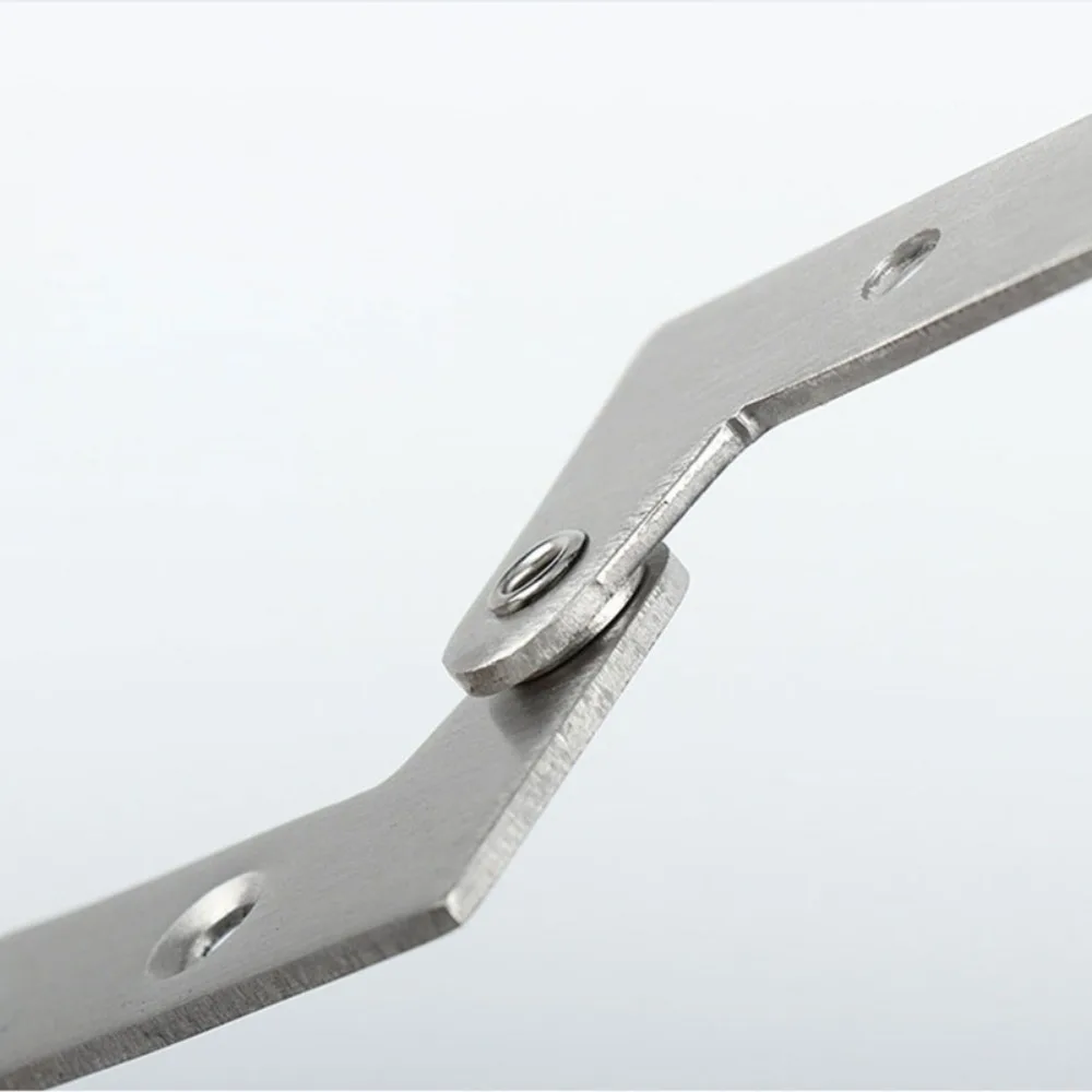 180 Degrees Rotation One Word Hing Doors Shaft Stainless Steel Chicken Mouth Lower Hinges Hardware for Window Wooden Cabinets