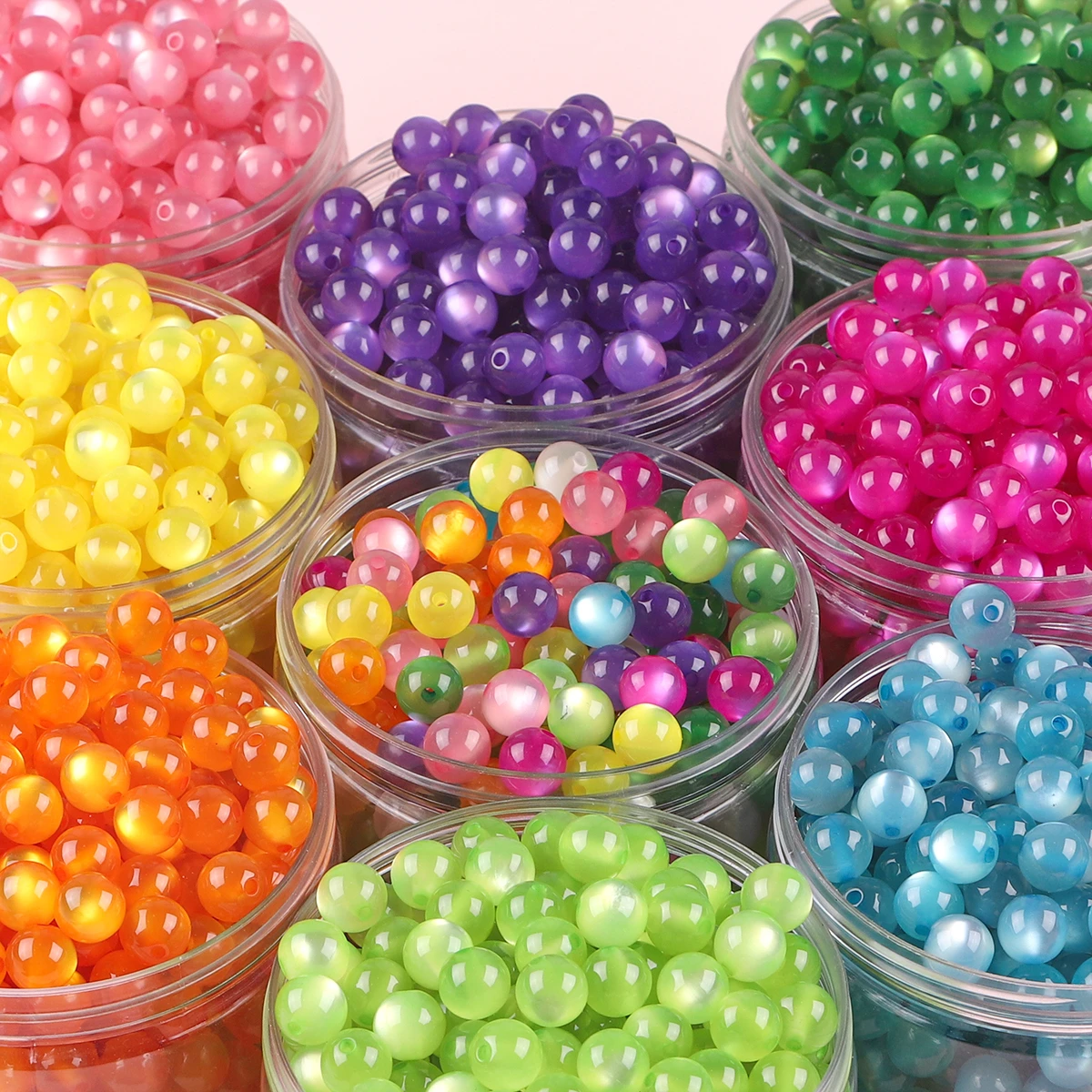 50PCS Resin Beads for DIY Earrings Accessories resin beads