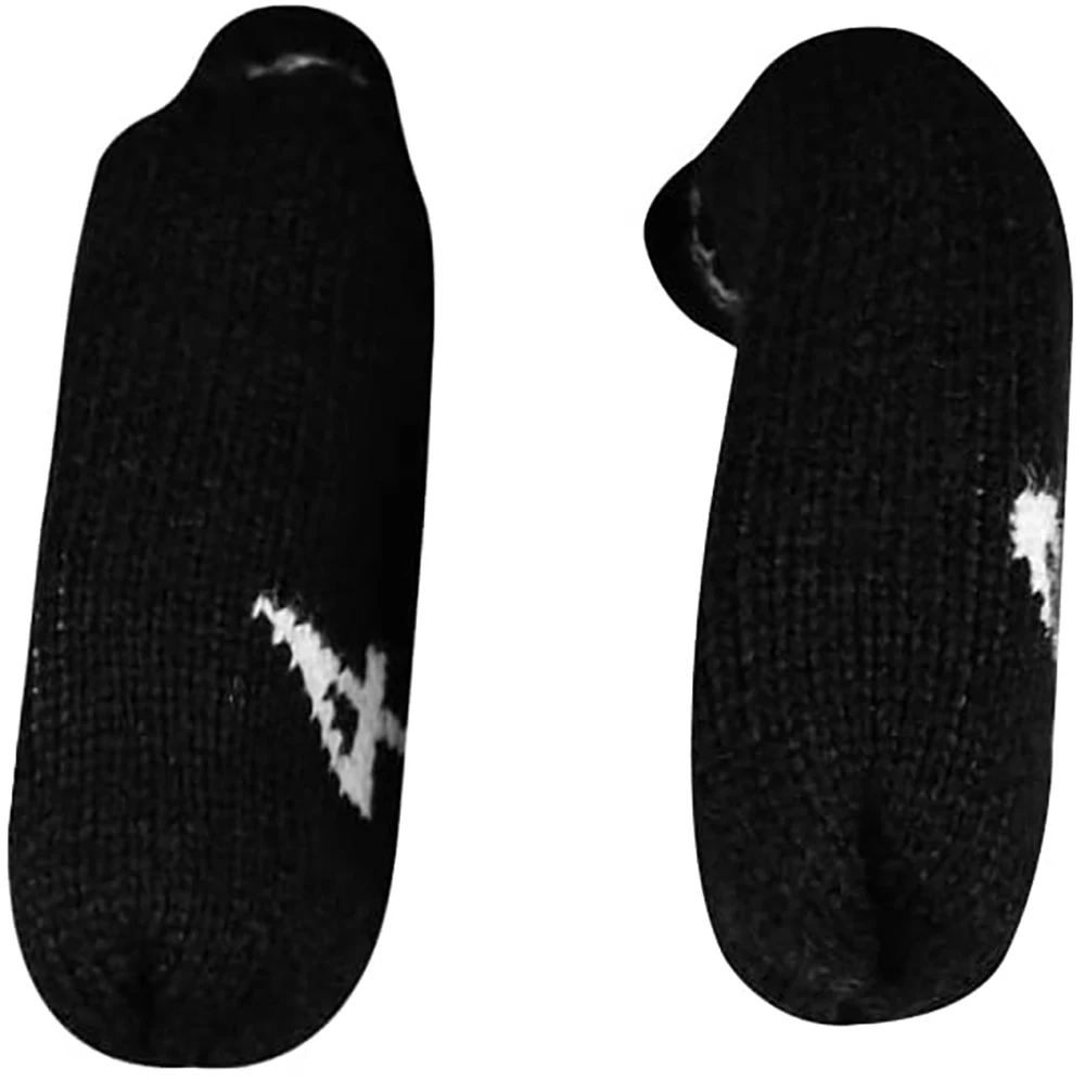 10Pcs Black Knitted Golf Headcover Covers Club Iron Golf Wedges Head Covers Knit Long-neck Sock Style Golf Headcovers Washable